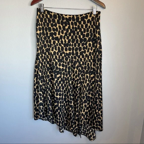Who What Wear Animal Dot Print Asymmetrical Midi Skirt, Size 8 - Picture 5 of 15